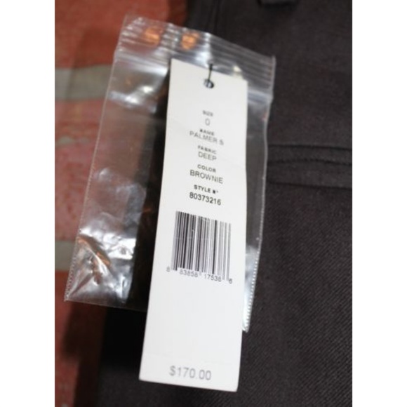 Theory Brown Linen Blend Palmer Bermuda Shorts - Picture 4 of 4